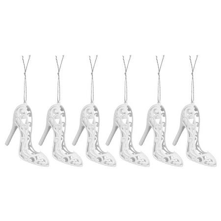 NUOLUX 6pcs High-heeled Shoes Shaped Pendants Christmas Tree Hanging Decoration