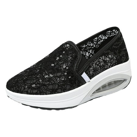 Ediodpoh Hollow Out Rocking Shoes for Women in The Summer New Mesh Breathable Casual Shoes with Air Cushioned Soft Soles Summer Sandals Black 7(38)
Ediodpoh Hollow Out Rocking Shoes for Women in The Summer New Mesh Breathable Casual Shoes with Air Cushioned Soft Soles Summer Sandals Black 7(38)