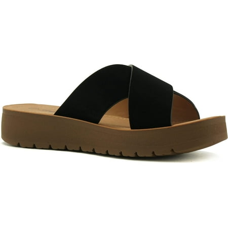 Soda Shoes Women Sandals Crisscross Strap Band Flatform Platform LUCY-S Black 8.5
Soda Shoes Women Sandals Crisscross Strap Band Flatform Platform LUCY-S Black 8.5