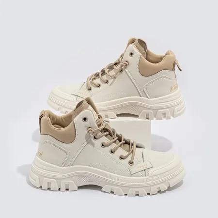 Color-block Thick Sole Mid Top Casual Shoes For Women Lace-up Women‘s Sports Shoes
Color-block Thick Sole Mid Top Casual Shoes For Women Lace-up Women‘s Sports Shoes