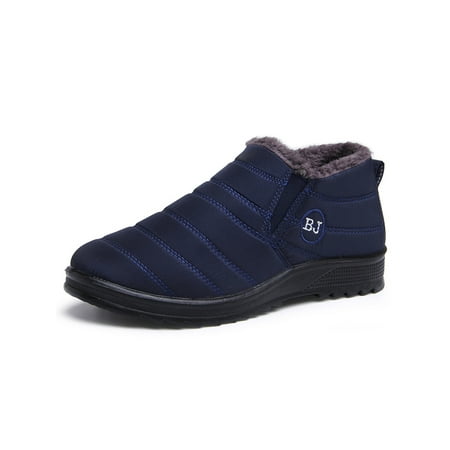 Rockomi Mens Snow Boots Faux Fur Winter Boot Plush Lined Warm Casual Shoes Men Lightweight Cold Weather Booties Non-Slip Slip On Flats Blue US 7.5
Rockomi Mens Snow Boots Faux Fur Winter Boot Plush Lined Warm Casual Shoes Men Lightweight Cold Weather Booties Non-Slip Slip On Flats Blue US 7.5