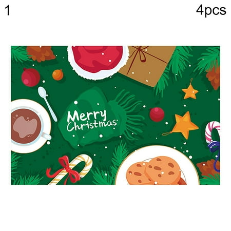 4Pcs Rectangular Bowl Pad Collapsible Cartoon PVC Anti-Slid Xmas Printed Placemat for Dining
4Pcs Rectangular Bowl Pad Collapsible Cartoon PVC Anti-Slid Xmas Printed Placemat for Dining