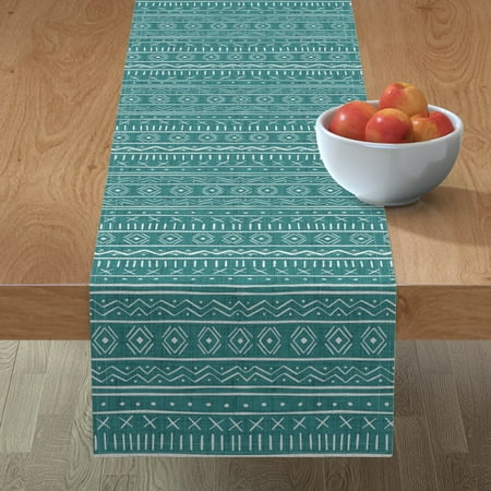 Cotton Sateen Table Runner 72 - Mudcloth Light Teal Modern Abstract Mod Tribal Print Custom Table Linens by Spoonflower
Cotton Sateen Table Runner 72 - Mudcloth Light Teal Modern Abstract Mod Tribal Print Custom Table Linens by Spoonflower
