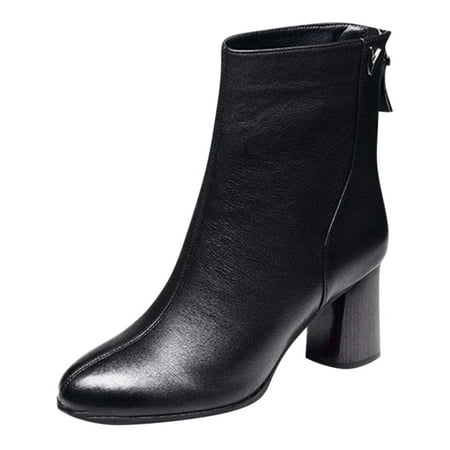 Puawkoer Women Back Zip Ankle Bare Boots Square Heel High Casual Short Bare Booties
Puawkoer Women Back Zip Ankle Bare Boots Square Heel High Casual Short Bare Booties