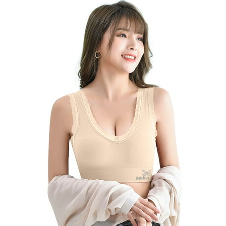 kpoplk Plus Size Bras Women s Lace Wireless Plus Size Bra Full Coverage Unlined Bralette(Beige)
kpoplk Plus Size Bras Women s Lace Wireless Plus Size Bra Full Coverage Unlined Bralette(Beige)