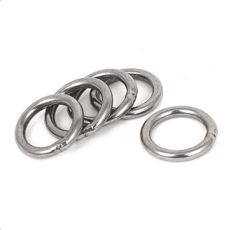 20mm x 3mm Stainless Steel Webbing Strapping Welded O Rings 30 Pcs