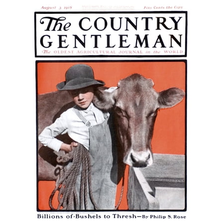 Cover of Country Gentleman agricultural magazine from the early 20th century Stretched Canvas - Remsberg Inc Design Pics (13 x 18)
