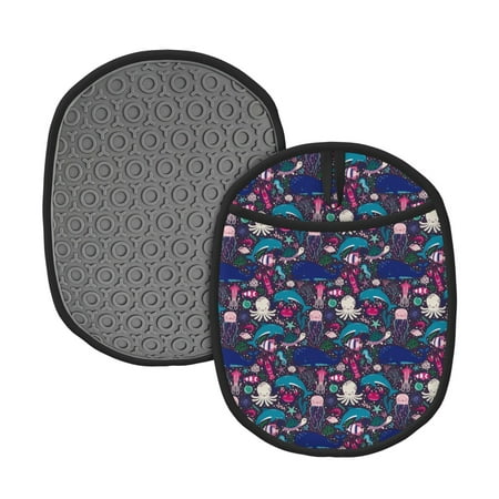 Matuu Underwater Animals for Non Slip Pot Holder for Kitchen Baking and Cooking Silicone Pot Mat Mitten With Hanging Loop Heat Resistant 7.5 x 9.4 Inches
Matuu Underwater Animals for Non Slip Pot Holder for Kitchen Baking and Cooking Silicone Pot Mat Mitten With Hanging Loop Heat Resistant 7.5 x 9.4 Inches