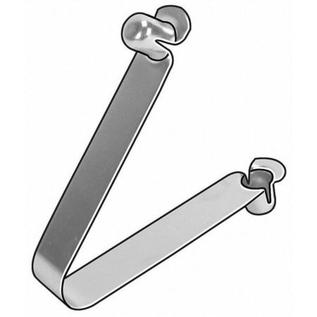 2PC ZoroSelect 0.250 D x 0.280 H Double End D Style Spring Leg Snap Button 5 pk.