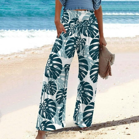 EUHDSSDE High Waist Wide Leg Palazzo Lounge Prints Pants For Women Smocked Elastic Waist Loose Comfy Casual Pajama Pants Pockets
EUHDSSDE High Waist Wide Leg Palazzo Lounge Prints Pants For Women Smocked Elastic Waist Loose Comfy Casual Pajama Pants Pockets