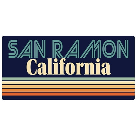 San Ramon California 5 x 2.5-Inch Fridge Magnet Retro Design