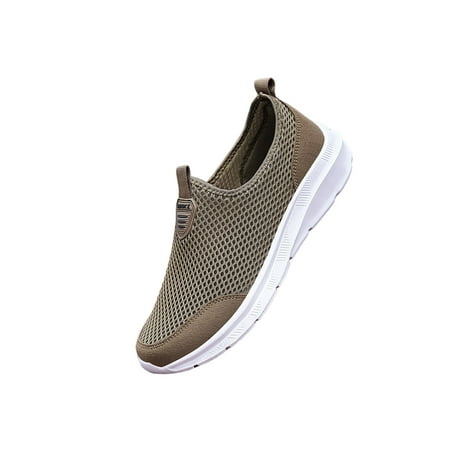 Lacyhop Mens Walking Shoes Sport Sneakers Slip On Casual Shoe Outdoor Comfort Flats Non-Slip Mesh Khaki 7.5
Lacyhop Mens Walking Shoes Sport Sneakers Slip On Casual Shoe Outdoor Comfort Flats Non-Slip Mesh Khaki 7.5