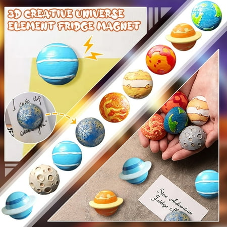Paptzroi Creative Planets Elementss Nine Refrigerator Series 3D Planet Cosmic Water Decorative Metal Ornaments Fridge
Paptzroi Creative Planets Elementss Nine Refrigerator Series 3D Planet Cosmic Water Decorative Metal Ornaments Fridge