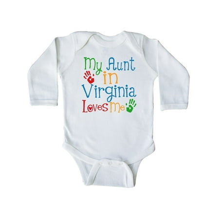 Inktastic My Aunt in Virginia Loves Me Gift Baby Boy or Baby Girl Long Sleeve Bodysuit
Inktastic My Aunt in Virginia Loves Me Gift Baby Boy or Baby Girl Long Sleeve Bodysuit