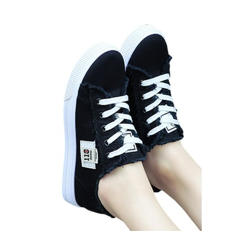 Rotosw Women s Flats Comfort Canvas Sneakers Non-Slip Casual Shoes Lightweight Lace Up Walking Shoe Work Fashion Black 4.5
Rotosw Women s Flats Comfort Canvas Sneakers Non-Slip Casual Shoes Lightweight Lace Up Walking Shoe Work Fashion Black 4.5