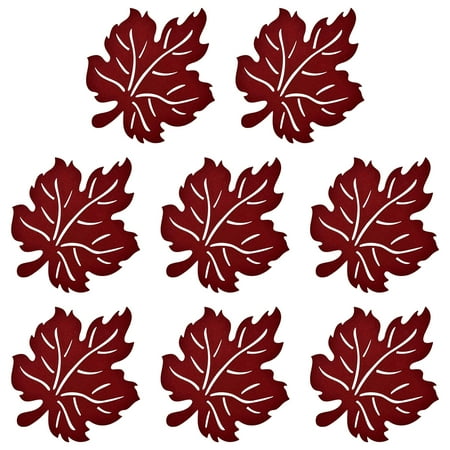 SEAFEI Cup Pads 8pcs Decorative Hollow-out Design Attractive Maple Leaf Shaped Coasters Dinnerware Placemats
SEAFEI Cup Pads 8pcs Decorative Hollow-out Design Attractive Maple Leaf Shaped Coasters Dinnerware Placemats
