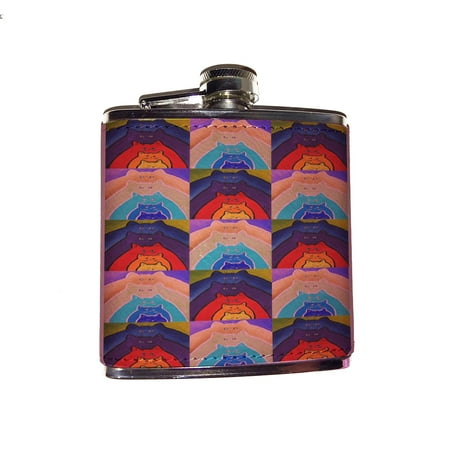 KuzmarK Pink Leather Flask - Colorful Stacking Kitties Abstract Cat Pattern Art by Denise Every
KuzmarK Pink Leather Flask - Colorful Stacking Kitties Abstract Cat Pattern Art by Denise Every