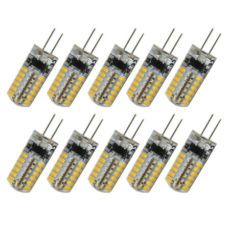 

NUOLUX 10pcs G4 AC 220V 3.5W 170LM 3000-3500K SMD 3014 48-LED Bulbs Lamps Lights (Warm White)