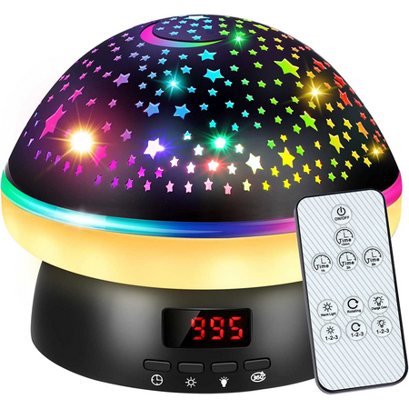 JUSTUP Star Projector Night Light for Kids Room with Remote Control for Girls Boys Room Decor --- Black
JUSTUP Star Projector Night Light for Kids Room with Remote Control for Girls Boys Room Decor --- Black