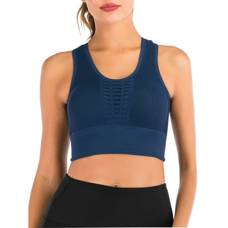 Womens Sexy Hollow Racerback High Impact Support Sports Bras with Padded Wide Straps Wirefree for Yoga Gym Workout
Womens Sexy Hollow Racerback High Impact Support Sports Bras with Padded Wide Straps Wirefree for Yoga Gym Workout