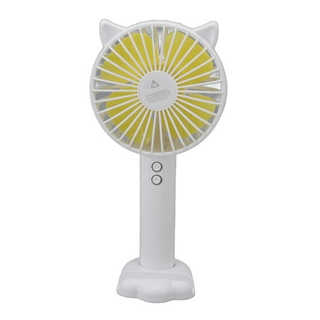 Zaqw Hand Held Fan Mini Fan Portable 3 Speed Wind For Outdoors For Library