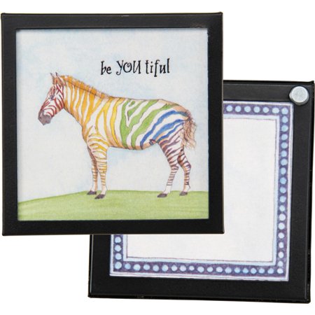 Be You Tiful Square Charm, Set of 2