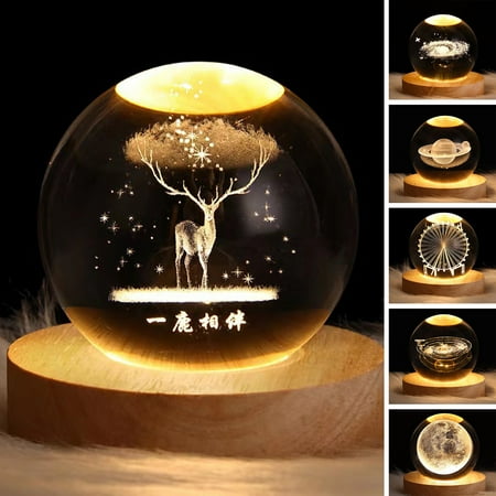 Wirlsweal Night Light Soft Light USB Powered Plug And Play Fall Resistant Faux Crystal Ball 3000K Warm Bedside Lamp Home Supply
Wirlsweal Night Light Soft Light USB Powered Plug And Play Fall Resistant Faux Crystal Ball 3000K Warm Bedside Lamp Home Supply
