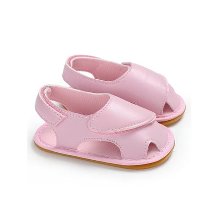 Colisha Infant Flat Sandal Rubber Soft Sole Crib Shoes Magic Tape Baby Sandals Summer Lightweight First Walking Shoe Closed Toe Moccasins Pink 12-18 months 
Colisha Infant Flat Sandal Rubber Soft Sole Crib Shoes Magic Tape Baby Sandals Summer Lightweight First Walking Shoe Closed Toe Moccasins Pink 12-18 months
