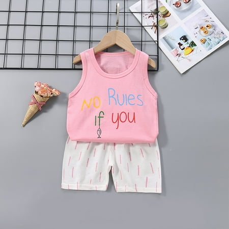 Clearance! Daylightpeach Toddler Baby Boys Girls Summer Clothes Sleeveless Crew Neck Vest and Shorts 2Pcs Baby Shorts Outfit
Clearance! Daylightpeach Toddler Baby Boys Girls Summer Clothes Sleeveless Crew Neck Vest and Shorts 2Pcs Baby Shorts Outfit