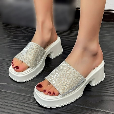 Aayomet Dressy Sandals Women Summer Fashion Glossy Fine Flash Solid Colour Thick Heel Square Heel Comfortable Outside Wear Non Gold 8
Aayomet Dressy Sandals Women Summer Fashion Glossy Fine Flash Solid Colour Thick Heel Square Heel Comfortable Outside Wear Non Gold 8