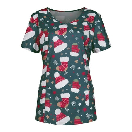 EHTMSAK Womens Scrubs for Teens Short Sleeve Christmas V Neck T Shirt Fall Nurse Tops Printed Working Uniform Blouse Working Tops with Pockets Gray 2X
EHTMSAK Womens Scrubs for Teens Short Sleeve Christmas V Neck T Shirt Fall Nurse Tops Printed Working Uniform Blouse Working Tops with Pockets Gray 2X