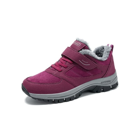 Lacyhop Unisex Walking Shoe Non Slip Warm Casual Shoes Outdoor Sneakers Hiking Breathable Snow Boots Comfortable Plush Lined Purple 6
Lacyhop Unisex Walking Shoe Non Slip Warm Casual Shoes Outdoor Sneakers Hiking Breathable Snow Boots Comfortable Plush Lined Purple 6