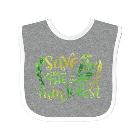 Inktastic Save the Rainforest in Green with Leaves Gift Baby Boy or Baby Girl Bib
Inktastic Save the Rainforest in Green with Leaves Gift Baby Boy or Baby Girl Bib