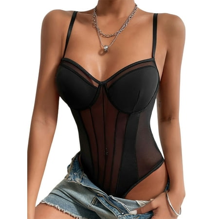 Ma&Baby Women Camisole Bodysuits Jumpsuits Casual See-through Mesh Sleeveless Romper
Ma&Baby Women Camisole Bodysuits Jumpsuits Casual See-through Mesh Sleeveless Romper