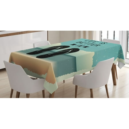 Ambesonne Flip Flop Tablecloth Rectangular Table Cover Scribbled Sandals 60 x84 Multicolor
Ambesonne Flip Flop Tablecloth Rectangular Table Cover Scribbled Sandals 60 x84 Multicolor