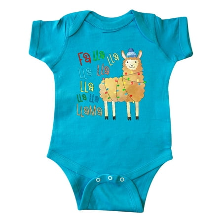 Inktastic Cute Christmas Fa Lla Llama Gift Baby Boy or Baby Girl Bodysuit