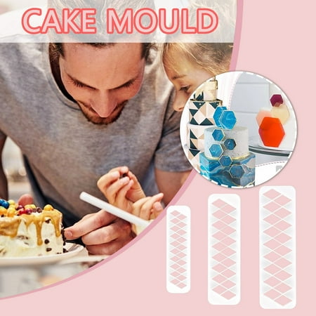 Herrnalise Essential for Kitchen Cake Cutting Tool Geometric Figure Cake Cutting Mold Multifunctional Cake Cutter Cake Decoration
Herrnalise Essential for Kitchen Cake Cutting Tool Geometric Figure Cake Cutting Mold Multifunctional Cake Cutter Cake Decoration