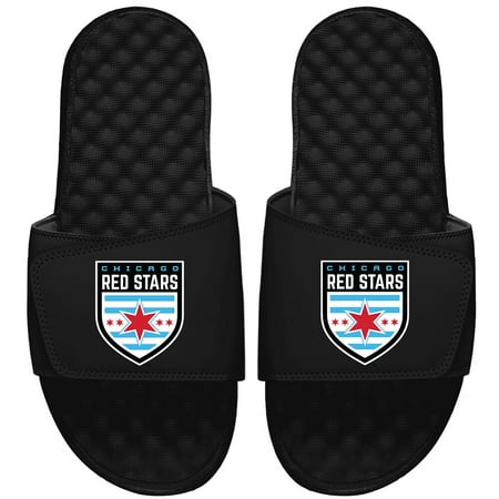 Men s ISlide Black Chicago Red Stars Primary Logo Slide Sandals