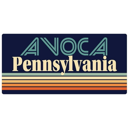 Avoca Pennsylvania 5 x 2.5-Inch Fridge Magnet Retro Design