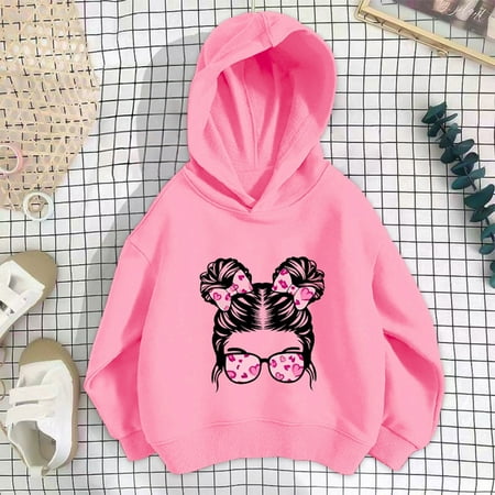 Nrmvnmi Fashion Hoodie For Little Girls Cute Glasses Girl Print Crew Neck Long Sleeve Polyester Fiber Pullover Hoodie Casual Comfortable Thin Clothings For Spring And Autumn
Nrmvnmi Fashion Hoodie For Little Girls Cute Glasses Girl Print Crew Neck Long Sleeve Polyester Fiber Pullover Hoodie Casual Comfortable Thin Clothings For Spring And Autumn