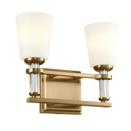 Kichler 55146 Rosalind 2 Light 14 Wide Vanity Light - Brushed Natural Brass
Kichler 55146 Rosalind 2 Light 14 Wide Vanity Light - Brushed Natural Brass