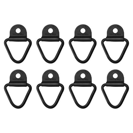 8 Pcs V-ring Tie-down Anchors Trailer V-shape Tie Down Bolts Cargo Hooks