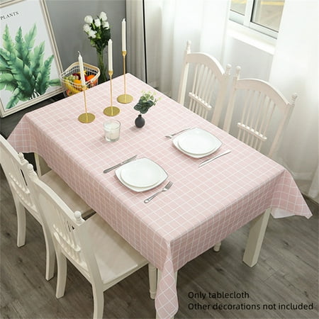 Happon Indoor Outdoor Spillproof Plastic Pink Gingham Checkered Tablecloth for Picnic Parties (54 X 71 Rectangle)
Happon Indoor Outdoor Spillproof Plastic Pink Gingham Checkered Tablecloth for Picnic Parties (54 X 71 Rectangle)