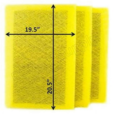 RAYAIR SUPPLY 21x23 Replacement Filter Pads Compatible with Pristine Air Cleaner 21x23 Refills (3 Pack) YELLOW
RAYAIR SUPPLY 21x23 Replacement Filter Pads Compatible with Pristine Air Cleaner 21x23 Refills (3 Pack) YELLOW