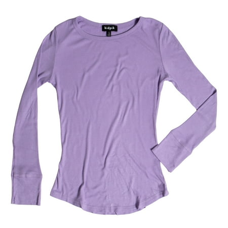 KIDPIK Girls Long Sleeve Ribbed Tee Size: 12 Months - XXL (16)