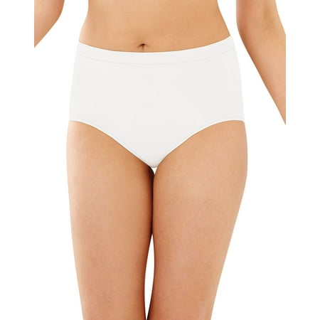 Bali Women s 3 Pack Comfort Revolution Brief Panty White 8/9