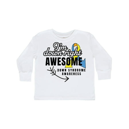 Inktastic Im Down Right Awesome Down Syndrome Awareness with Arrow Gift Toddler Boy or Toddler Girl Long Sleeve T-Shirt
Inktastic Im Down Right Awesome Down Syndrome Awareness with Arrow Gift Toddler Boy or Toddler Girl Long Sleeve T-Shirt