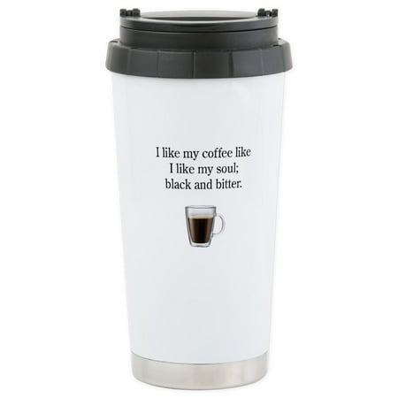 CafePress - Black Like My Soul Stainless Steel Travel Mug - Stainless Steel Travel Mug Insulated 16 oz. Coffee Tumbler
CafePress - Black Like My Soul Stainless Steel Travel Mug - Stainless Steel Travel Mug Insulated 16 oz. Coffee Tumbler