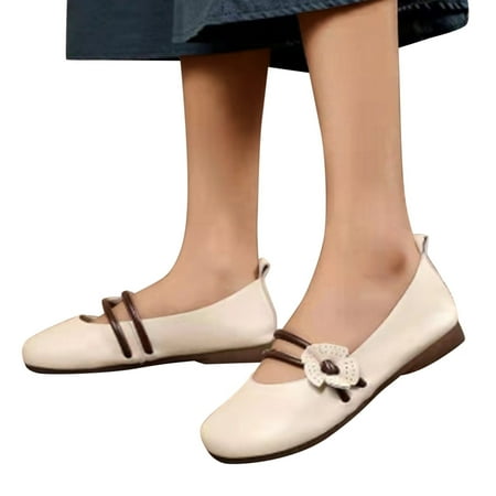 Follure Fashion Womens Breathable Lace Up Shoes Flats Casual Shoes