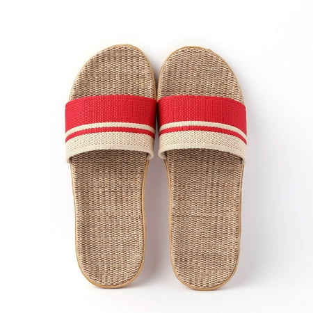 Women s Flax Soft Sole Slippers Lightweight Striped Flat Home Slides Women s Indoor And Outdoor Footwear
Women s Flax Soft Sole Slippers Lightweight Striped Flat Home Slides Women s Indoor And Outdoor Footwear